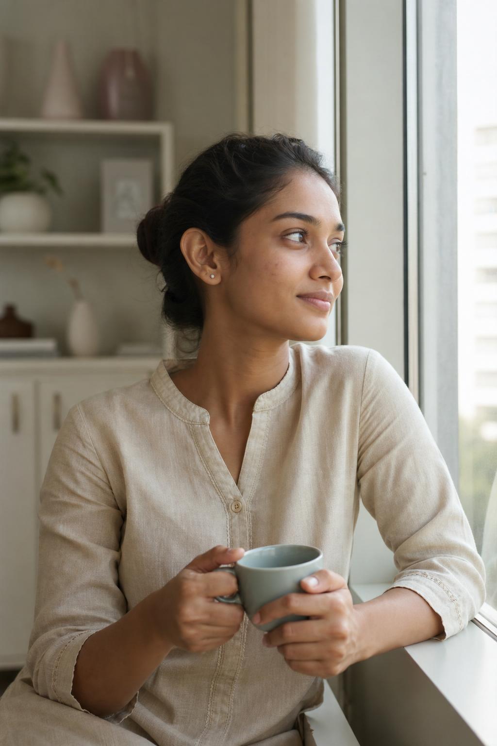 Confident healthy Indian woman